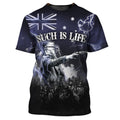 FUNSTUFFPRINT Ned Kelly Such Is Life 3D T-shirt
