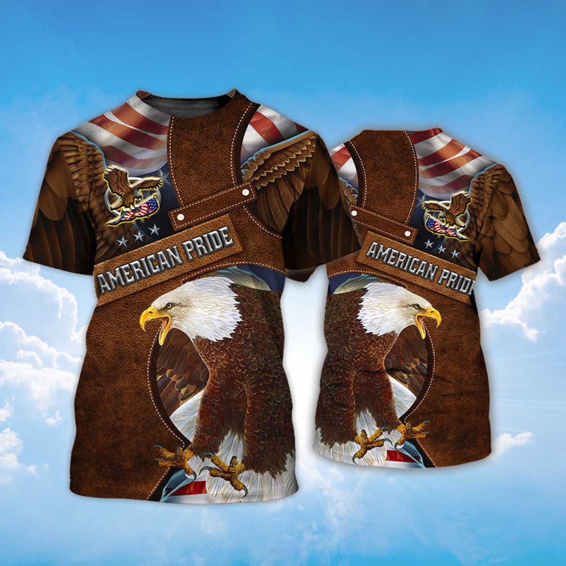 Eagle American Pride Brown T-Shirt Eagle Lover Shirt