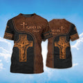God Is Dope T-Shirt God Jesus 3D Shirt Men Women Leather Pattern