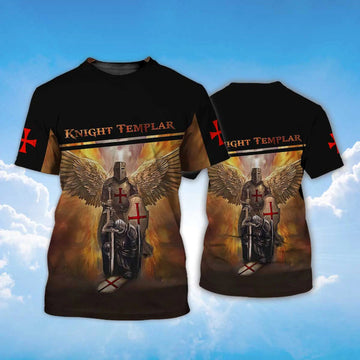 Knight Templar T-Shirt Wings Of Knight Templar Shirt