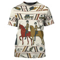 FUNSTUFFPRINT Bayeux Kicking Out Time 3D All Over PrinT-Shirt Men Women, Cute Police 3D T-shirt