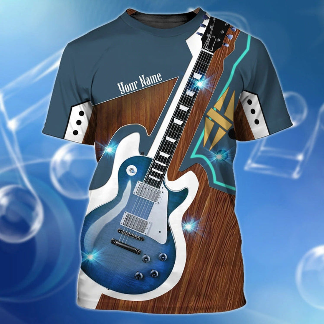 FUNSTUFFPRINT Custom Tee 3D Guitar Shirt For Man And Woman, Guitar Lovers Gifts, Guitar 3D Shirt 3D T-shirt
