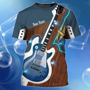 FUNSTUFFPRINT Custom Tee 3D Guitar Shirt For Man And Woman, Guitar Lovers Gifts, Guitar 3D Shirt 3D T-shirt