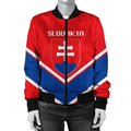 FUNSTUFFPRINT Turks and Caicos Islands Coat Of Arms Women Bomber Jacket Lucian Style 3D Bomber Jacket