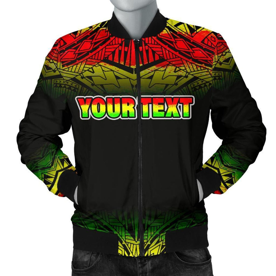 FUNSTUFFPRINT Turtle Men's Bomber Jacket - Custom Fog Reggae Style - 3D Bomber Jacket