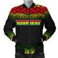 FUNSTUFFPRINT Turtle Men's Bomber Jacket - Custom Fog Reggae Style - 3D Bomber Jacket