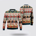FUNSTUFFPRINT Tx Longhorn Ugly Christmas Sweater, Farm Sweater, Christmas Gift, Best Winter Outfit Christmas Ugly Sweater