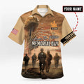 Custom US Veteran Memorial hawaiian shirt, Veteran hawaii shirt