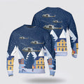 FUNSTUFFPRINT US Air Force Bell UH-1N Twin Huey 3D Sweater – Christmas Gift For Military Personnel Ugly  Sweater
