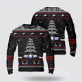 FUNSTUFFPRINT US Air Force General Dynamics F-111 Aardvark Christmas Tree AOP Sweater – Christmas Gift For Military Personnel Ugly  Sweater