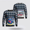 FUNSTUFFPRINT US Air Force Indiana Air National Guard 122d Fighter Wing AOP Ugly Sweater 3D - Christmas Gift For Military Personnel Ugly Sweater
