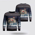 FUNSTUFFPRINT US Air Force Sikorsky MH-53 Christmas AOP Sweater – Christmas Gift For Military Personnel Ugly  Sweater
