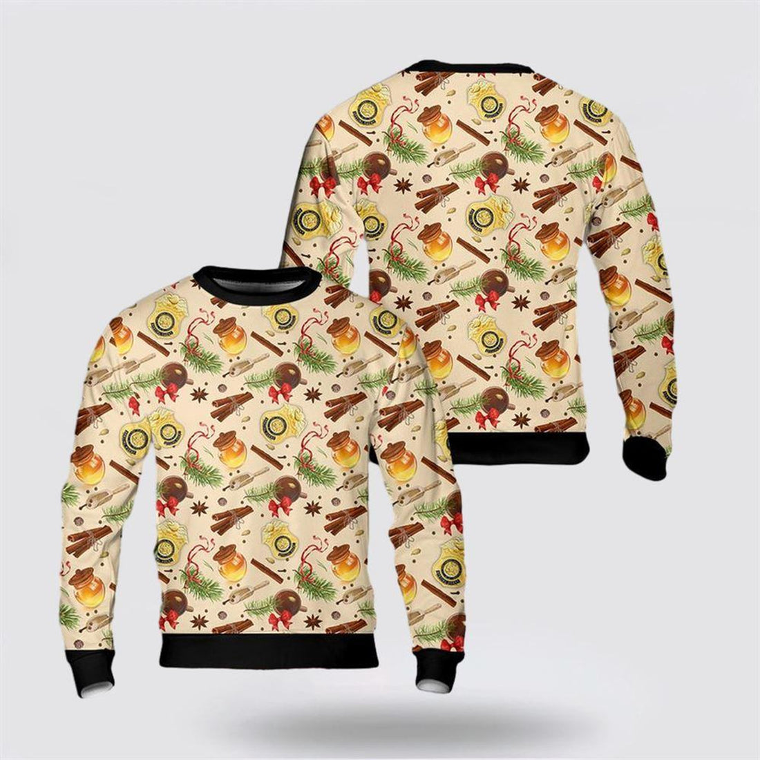 FUNSTUFFPRINT US Army Criminal Investigation Division Christmas AOP Sweater, Christmas Gift For Military Personnel Ugly  Sweater