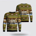 FUNSTUFFPRINT US Army M113 Armored Personnel Carrier Christmas Sweater 3D, Christmas Gift For Military Personnel Ugly  Sweater