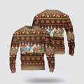 FUNSTUFFPRINT US Army M2A3 Bradley Christmas AOP Sweater, Christmas Gift For Military Personnel Ugly  Sweater