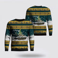 FUNSTUFFPRINT US Army M60A3 Patton Tank Christmas Sweater 3D, Christmas Gift For Military Personnel Ugly  Sweater