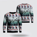FUNSTUFFPRINT US Army Paratroopers With The 82nd Airborne Division Parachute Christmas Sweater 3D, Christmas Gift For Military Personnel Ugly  Sweater