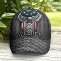 FUNSTUFFPRINT US Eagle Baseball Cap For Welder Metalic Style