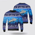 FUNSTUFFPRINT US Navy USS Independence Christmas AOP Sweater – Unique Christmas Sweater Gift For Military Personnel Ugly  Sweater