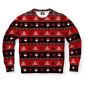 FUNSTUFFPRINT Uchiha Clan Pattern Ugly Christmas Sweater, Christmas Sweater, Ugly Sweater, Funny Xmas Sweaters Ugly Sweater