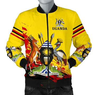FUNSTUFFPRINT Uganda Special Men's 3D Bomber Jacket