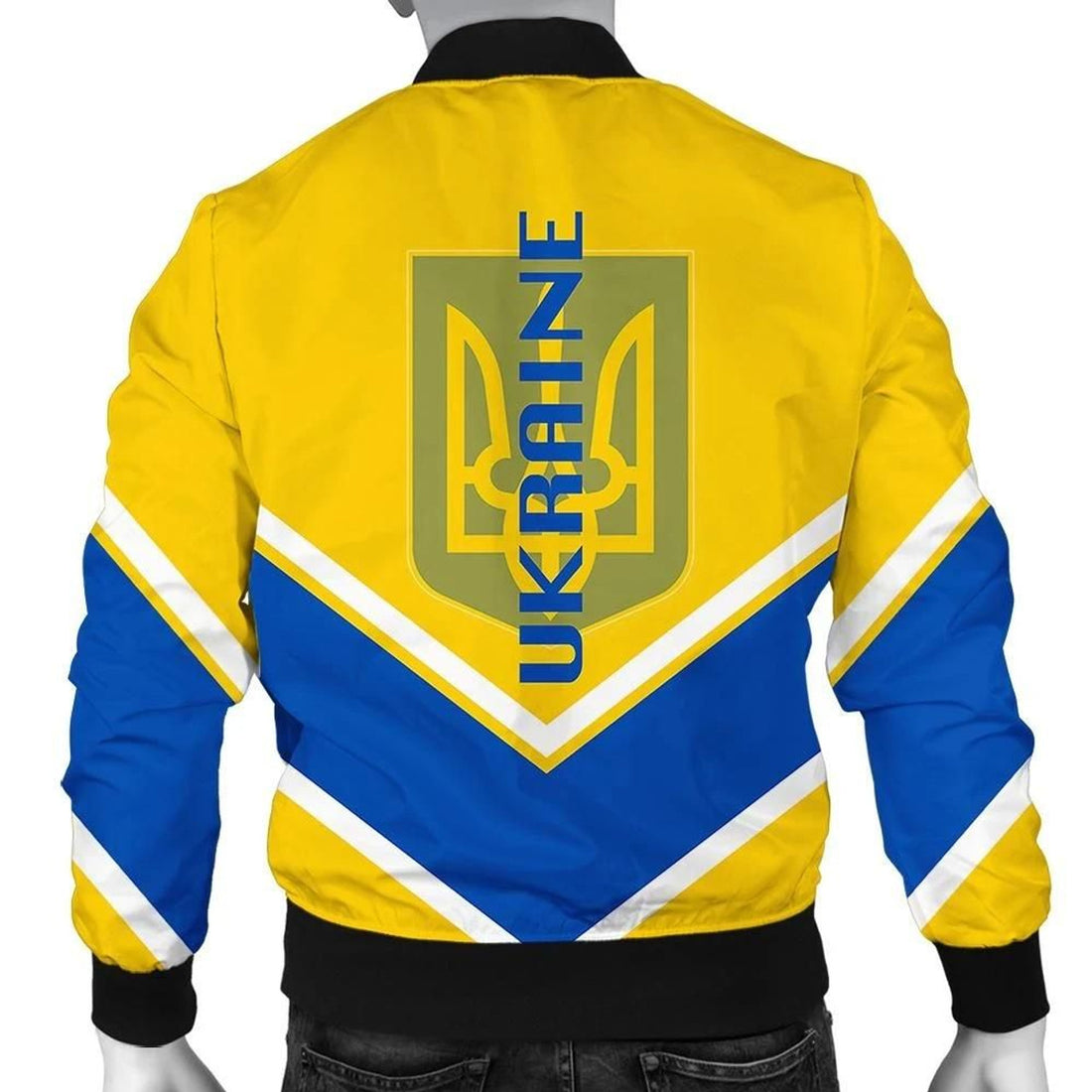 FUNSTUFFPRINT Ukraine Coat Of Arms Men Bomber Jacket Lucian Style 3D Bomber Jacket
