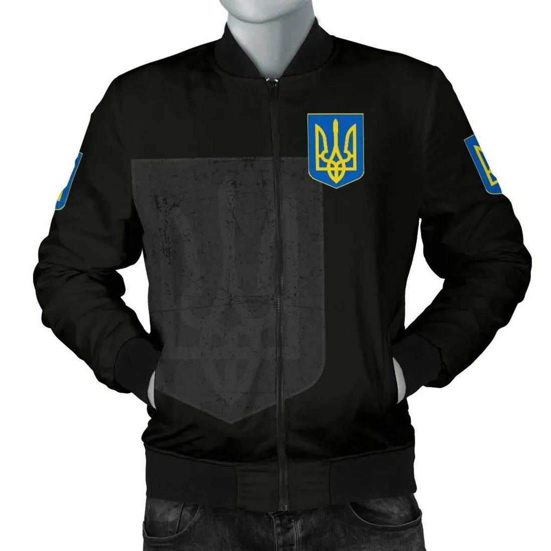 FUNSTUFFPRINT Ukraine Men's 3D Bomber Jacket