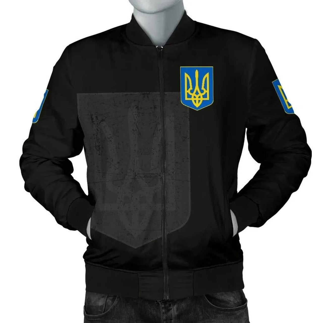 FUNSTUFFPRINT Ukraine Men's 3D Bomber Jacket