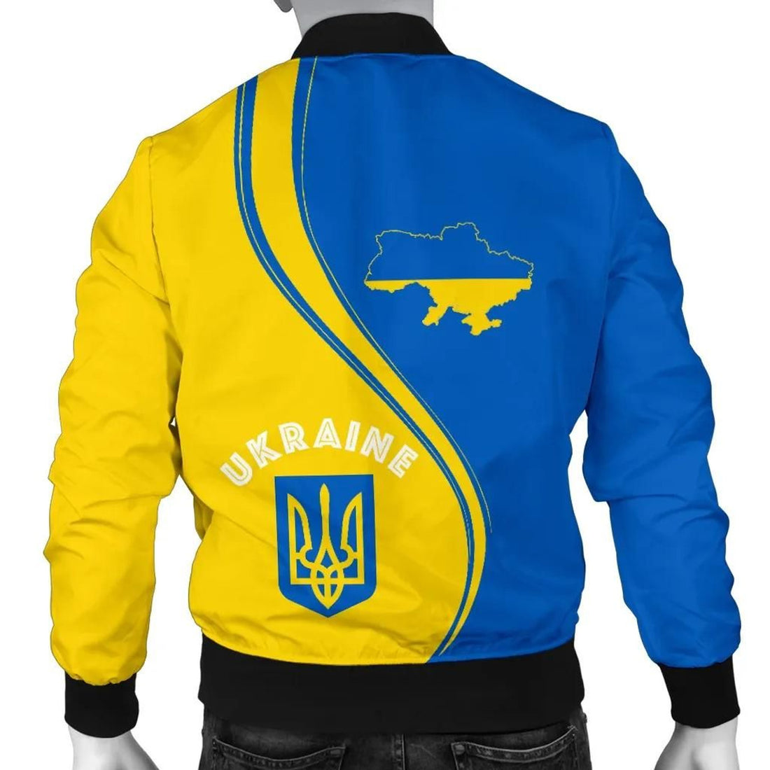 FUNSTUFFPRINT Ukraine Men's Bomber Jacket - Generation 3D Bomber Jacket