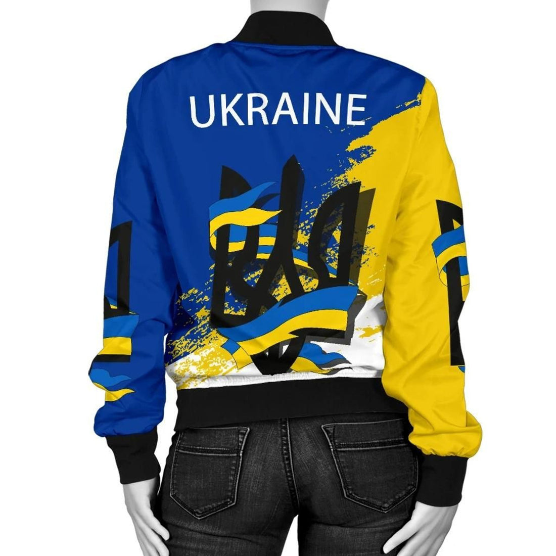 FUNSTUFFPRINT Ukraine Women's Bomber Jacketpecial 3D Bomber Jacket