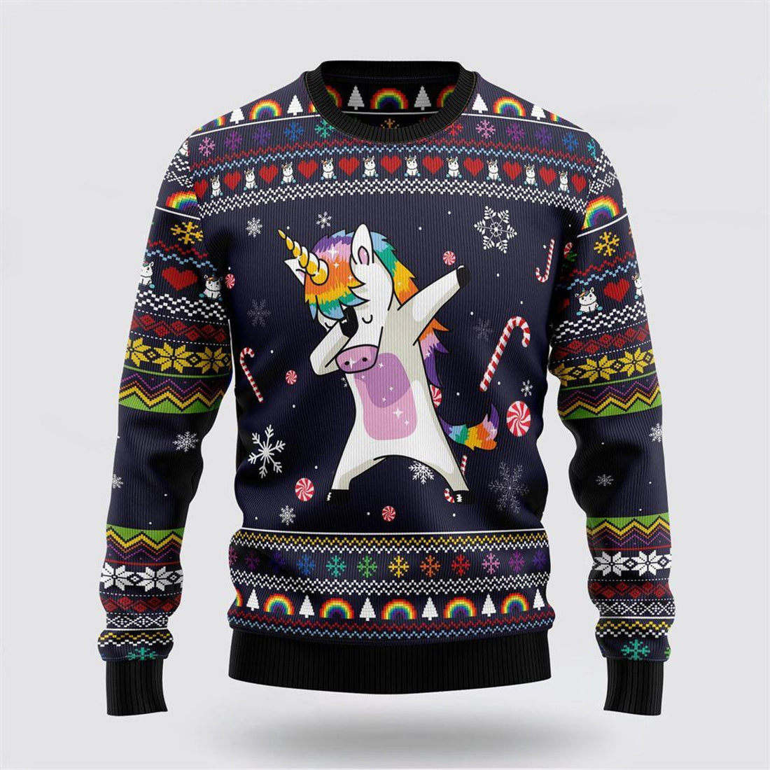 FUNSTUFFPRINT Unicorn Dab Ugly Christmas Sweater – Best Gift For Christmas Ugly  Sweater