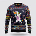 FUNSTUFFPRINT Unicorn Dab Ugly Christmas Sweater – Best Gift For Christmas Ugly  Sweater