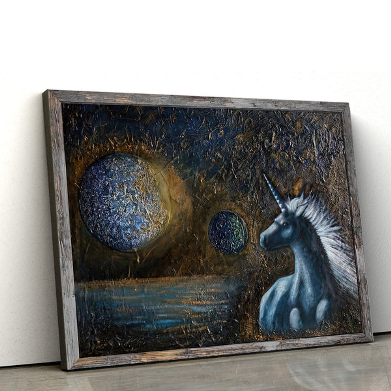 Unicorn Painting Canvas Wall Art - Canvas Wall Decor - Home Decor Living Room