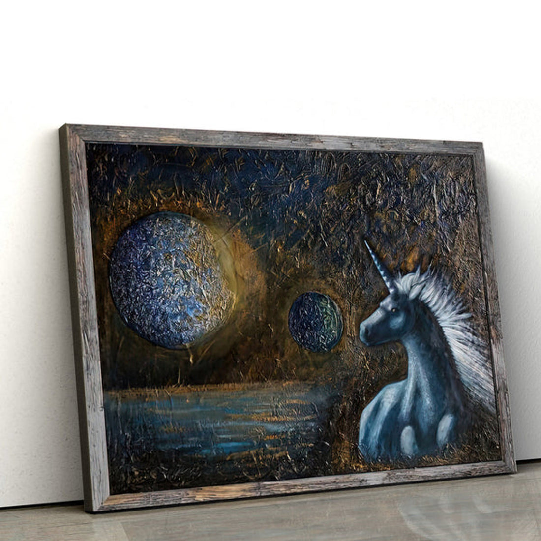 Unicorn Painting Canvas Wall Art - Canvas Wall Decor - Home Decor Living Room