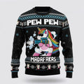 FUNSTUFFPRINT Unicorn Pew Pew Ugly Christmas Sweater – Best Gift For Christmas Ugly  Sweater