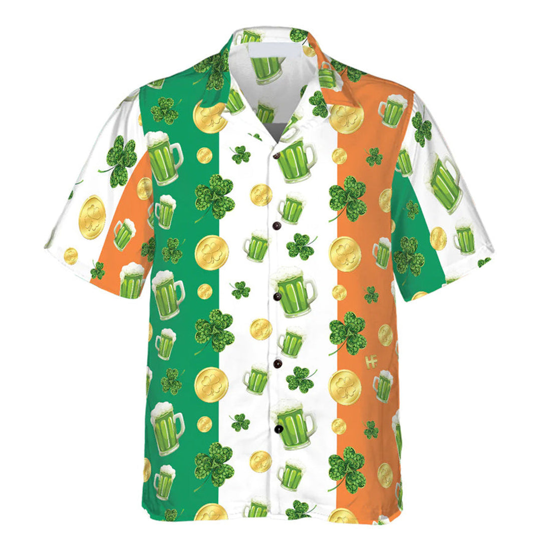 Beer Shamrock And Coin St Patrick's Day Hawaiian Shirt