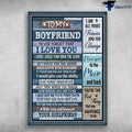 Valentine’s Day, To My Boyfriend, Never Forget That I Love You, I Wish I Could Turn Back The Clock Poster and Canvas