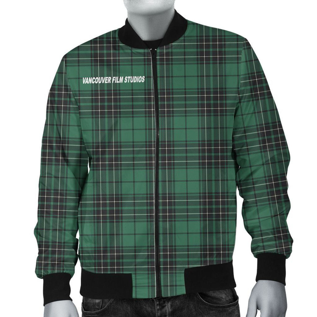 FUNSTUFFPRINT Vancouver Film Studios Tartan Shirt - Maclean Hunting Ancient 3D Bomber Jacket