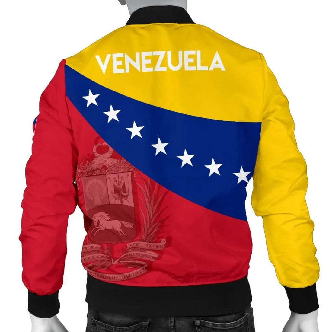 FUNSTUFFPRINT Venezuela Bomber Jacket Flag Independence Day Men 3D Bomber Jacket