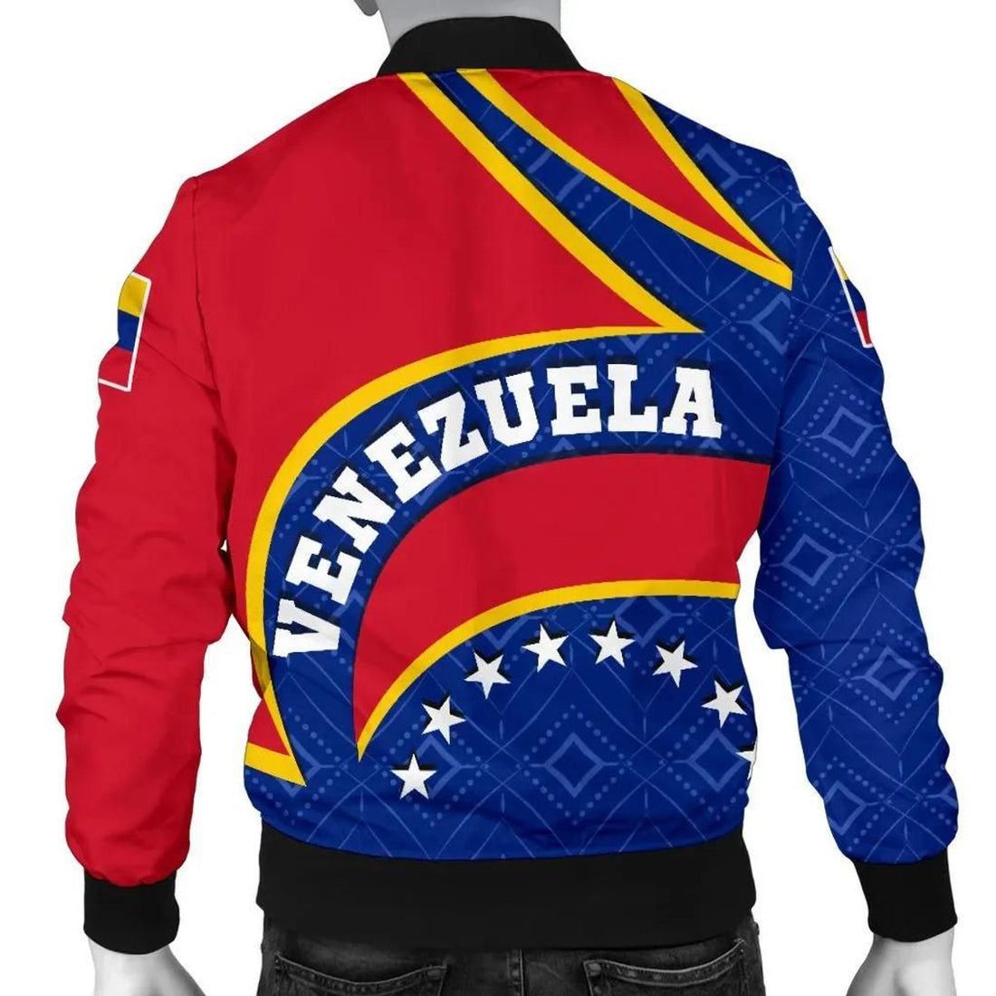 FUNSTUFFPRINT Venezuela Men's Bomber Jacket - Venezuela Coat Of Arms - 3D Bomber Jacket