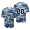 Custom Camo Baseball Jersey Shirts Mens Sublimation Blanks Custom Team/Name T-Shirt Sport Uniform Hombre Sportwear