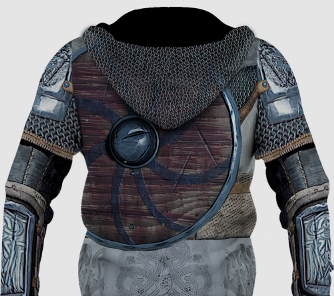 FUNSTUFFPRINT Viking 3D Hoodie Viking Armor 3D Hoodie and Zip Hoodie