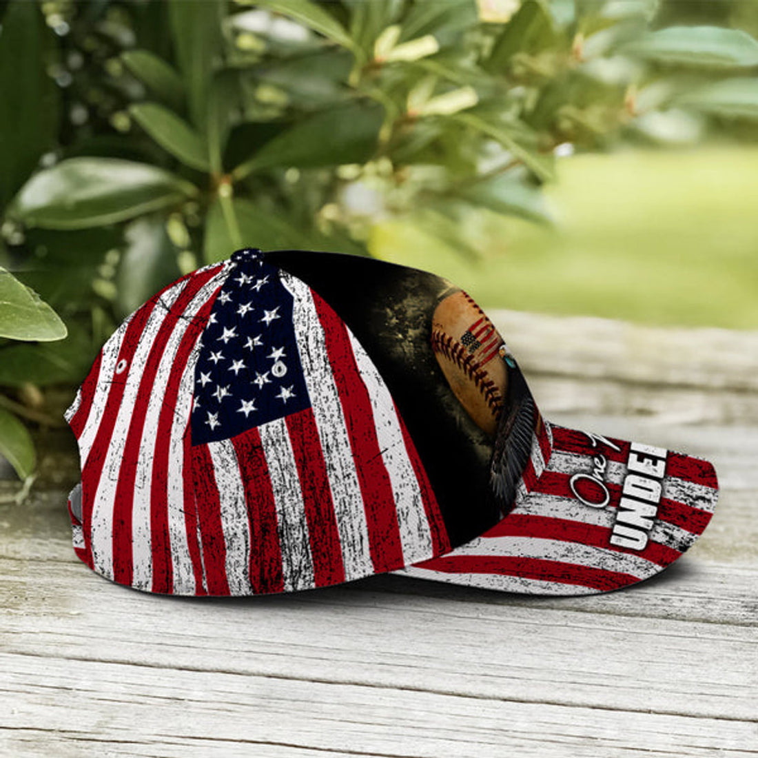 FUNSTUFFPRINT Vintage Baseball American Eagle Baseball Cap