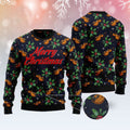 FUNSTUFFPRINT Violin Christmas Ugly Christmas Sweater, Christmas Sweater, Ugly Sweater, Funny Xmas Sweaters Ugly Sweater