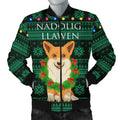 FUNSTUFFPRINT Wales Christmas Corgi Men's 3D Bomber Jacket