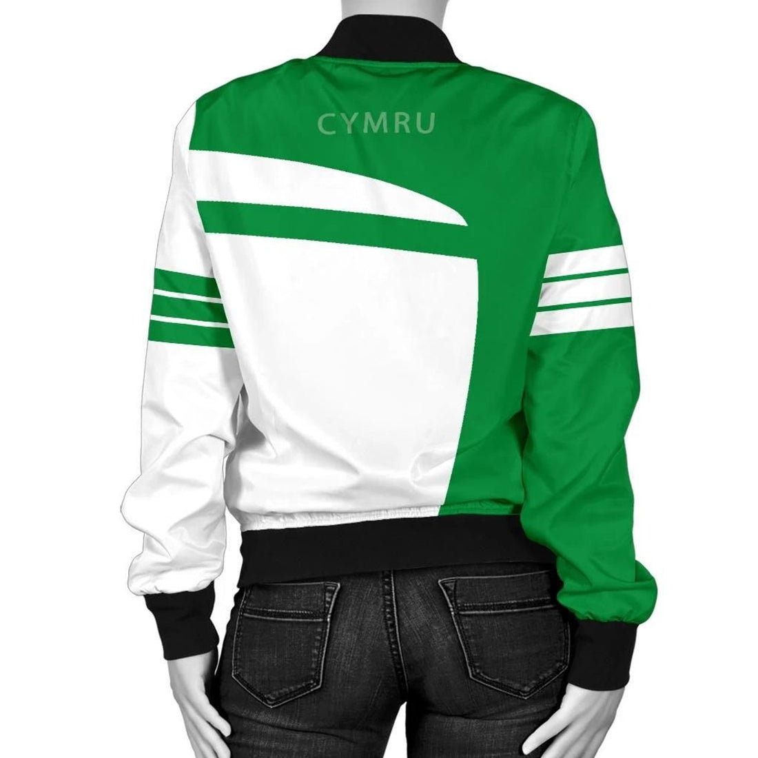 FUNSTUFFPRINT Wales Sport Women's Bomber Jacket - Premium Style 3D Bomber Jacket