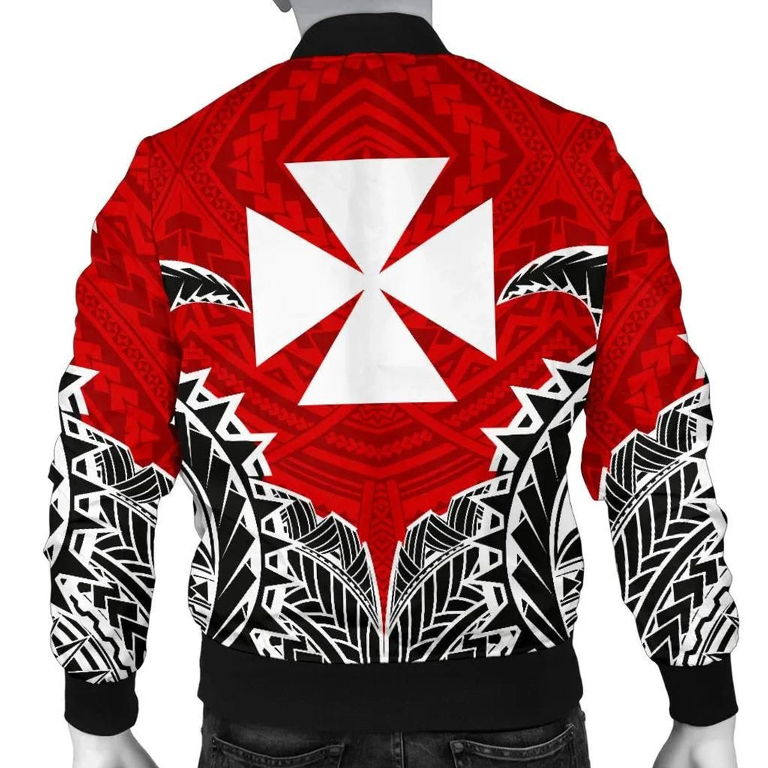 FUNSTUFFPRINT Wallis And Futuna Premium Men's 3D Bomber Jacket