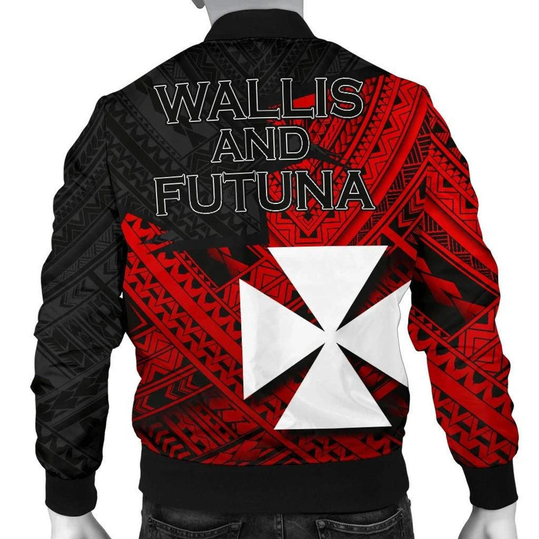 FUNSTUFFPRINT Wallis and Futuna Men's Bomber Jacket - HOME 3D Bomber Jacket
