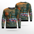 FUNSTUFFPRINT Washington DC Fire And EMS Ugly Christmas Sweater – Christmas Gifts For Firefighters Ugly  Sweater