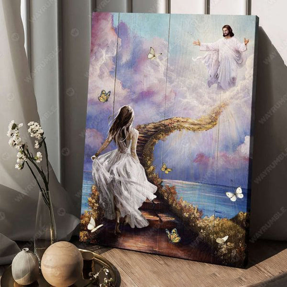 Way To Heaven, Daughter Of God, Jesus Poster Poster and Canvas